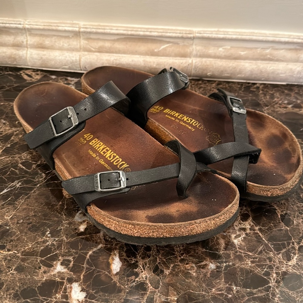 Birkenstock sandals some wear but still have some life in them!